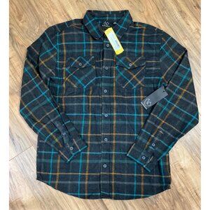 NWT Youth Burnside Long Sleeve Flannel Shirt Size: 16